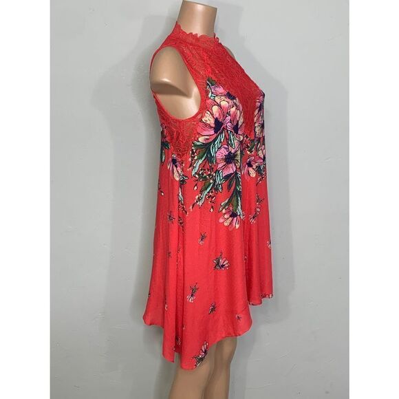 New. Free people red floral summer dress - Picture 6 of 9